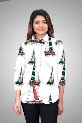 Multicolor printed cotton cotton-tops 1