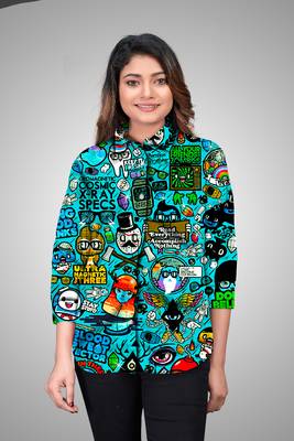 Multicolor printed cotton cotton-tops 1