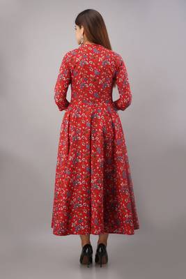 Fashionfricks Yellow Rayon Anarkali Kurti 2