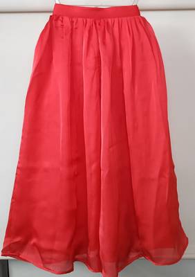 Scarlet - Heavy Lucknowi Work Fabric 3/4th Sleeves Jacket-Choli Style with Palazzo and Net Dupatta for Girl Kids 3