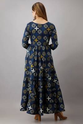 Fashionfricks Blue Rayon Anarkali Kurti 2