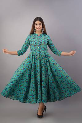 Fashionfricks Rama Rayon Anarkali Kurti 1
