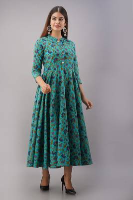 Fashionfricks Rama Rayon Anarkali Kurti 3