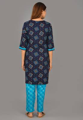 Aurish Bandhani Print Kurta and Pant Set 2