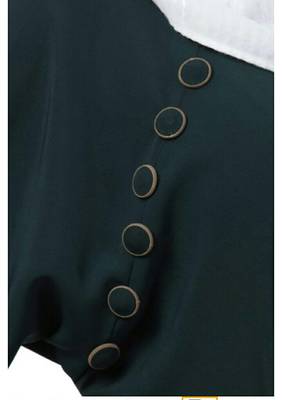 Ayeza Naqab Umbrella stylesh Abaya with Side Button With Hijab| Crepe Abaya With Hijab  (green beige) 3