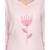 White & Pink Rayon stitched     embroidered   Kurti