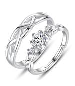 White crystal rings