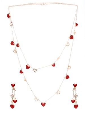 Red crystal necklaces 2