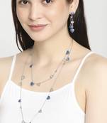 Blue crystal necklaces