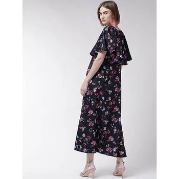 Navy-blue printed cotton kurtas-and-kurtis 3