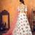 White thread with sequins embroidered net semi stitched party lehenga