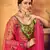 Florence green thread with sequins embroidered net semi stitched wedding lehenga