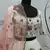 White thread with sequins embroidered net semi stitched party lehenga