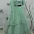 Mint green thread with sequins embroidered net semi stitched wedding lehenga