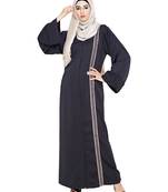 MODEST FOREVER Lofty Dark Grey Dubai Style Abaya