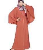 MODEST FOREVER Angel Sleeves Brick Red Abaya