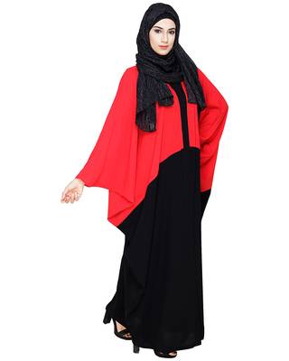 MODEST FOREVER Spiffy Black and Red Kaftan 2