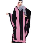 MODEST FOREVER Aesthetic Onion Pink and Black Kaftan