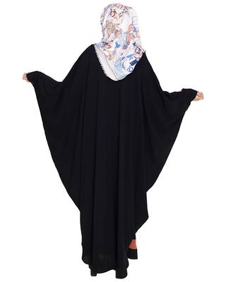 Modest forever Aesthetic Brick Red and Black Kaftan 4