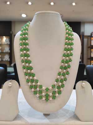 Green pearl necklaces - Magan Pearls 