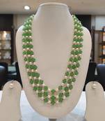 Green pearl necklaces