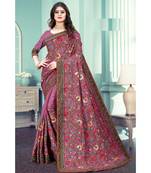 Pink Dolla Silk SAREE with blouse piece