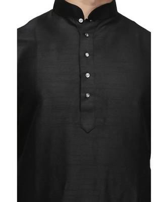 Black & White raw silk STITCHED kurta WITH pajama 5