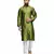 Green raw silk STITCHED kurta WITH pajama