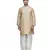 Beige cotton STITCHED kurta WITH pajama