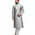 Silver raw silk STITCHED kurta WITH pajama