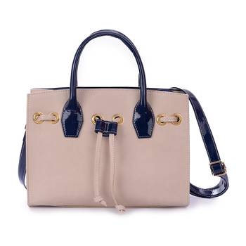 Cream Handbag Women & Girls With Detachable Strap 1