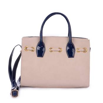 Cream Handbag Women & Girls With Detachable Strap 2