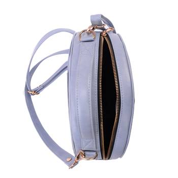 Grey Round Sling Bag for Women & Girls Detachable Strap 5