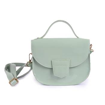 Sea Green Sling Bag for Women & Girls With Detachable Strap 1