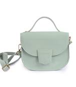 Sea Green Sling Bag for Women & Girls With Detachable Strap