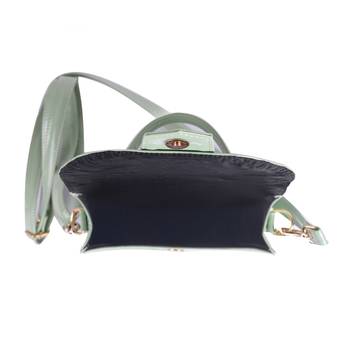 Sea Green Sling Bag for Women & Girls With Detachable Strap 5