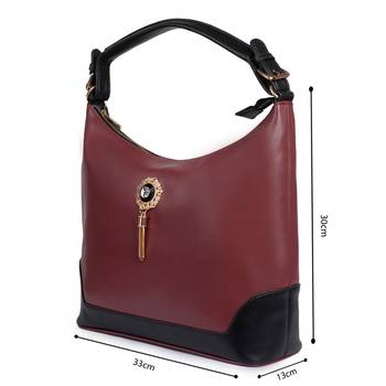 Maroon Hobo Bag for Women & Girls 3