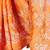 Orange embroidered chiffon saree with blouse