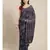 blue silk hand woven saree with blouse