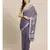 blue Khadi hand woven saree with blouse