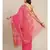 Pink Khadi hand woven saree with blouse