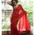 Red Line Linen Saree All Over Round With Printed Blouse