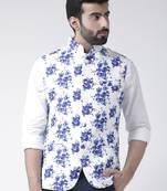 multicolor printed cotton nehru-jacket