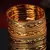 GOLD PLATED BANGLE SET OF 6