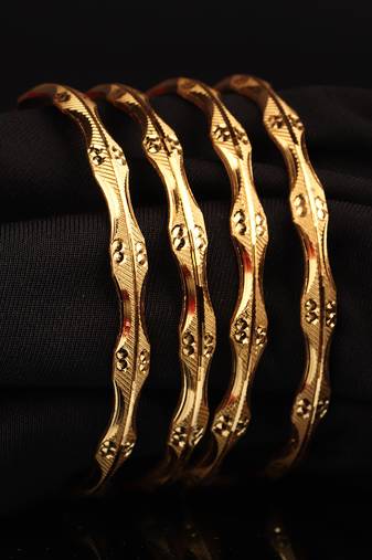 Gold Plated Bangle Set of 4