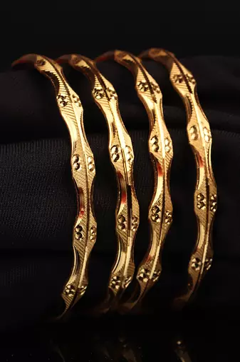 Gold Plated Bangle Set of 4