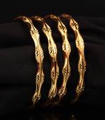 Gold Plated Bangle Set of 4