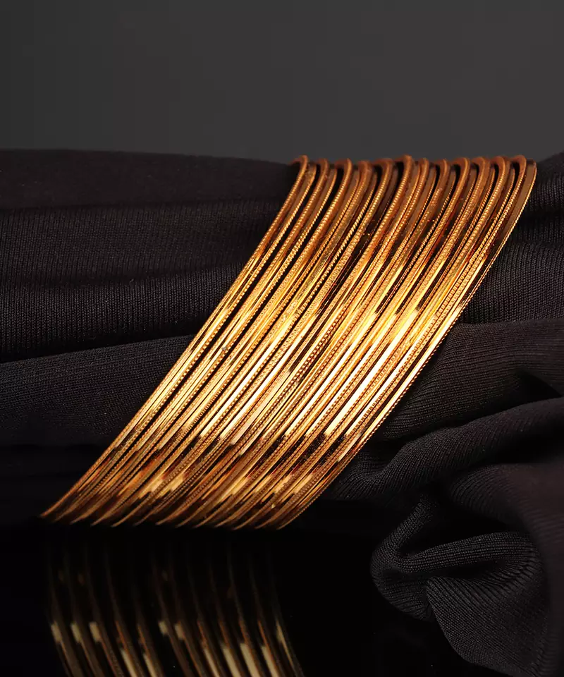 GOLD PLATED BANGLE SET OF 12