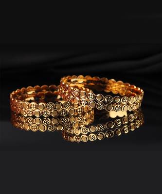 Gold Plated Bangle Set of 4 4