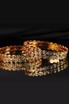 Gold Plated Bangle Set of 4
